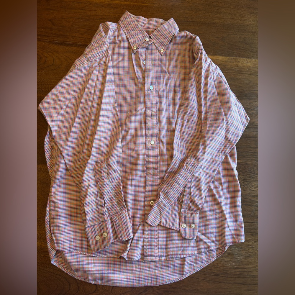 Gitman Brothers Pink and Blue Plaid Shirt